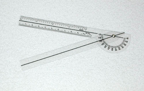 Plastic 6-3/4  Goniometer 180 Degrees