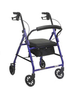 Aluminum Rollator w/Loop Brake Burgundy  4-Wheel