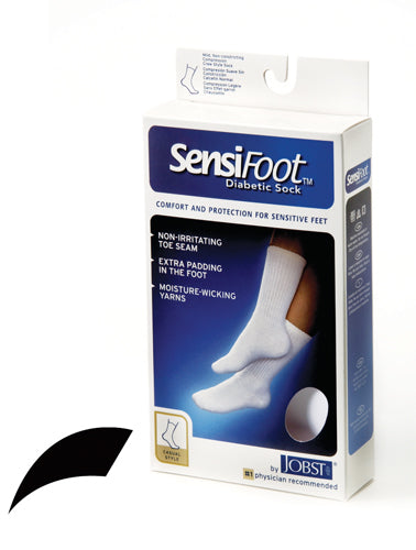 Sensifoot Diabetic Socks Black Medium