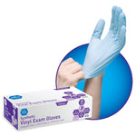 Synthetic Vinyl Medical Grade Exam Gloves P/F  Bx/100 - Sm.