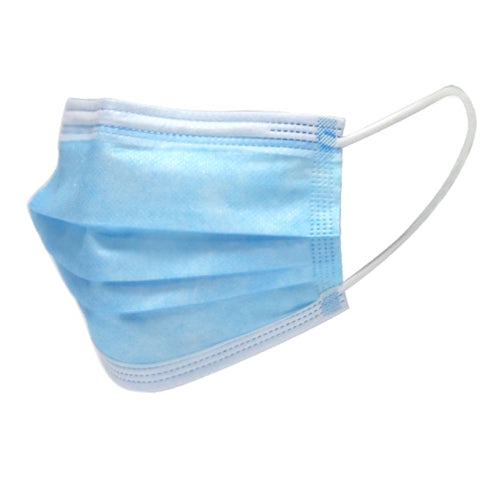 Disposable Face Mask Bx/50 w/EarLoops 3-Ply Level 3  Blue