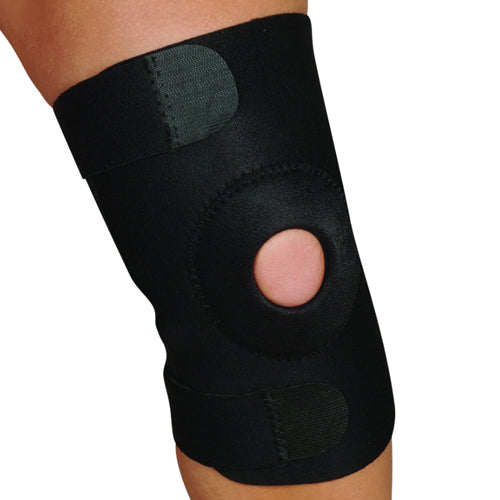 Blue Jay Adj Knee Support Open Patella Design  Black  Sm/Md