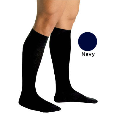 Men's Firm Support Socks 20-30mmHg  Navy  Medium